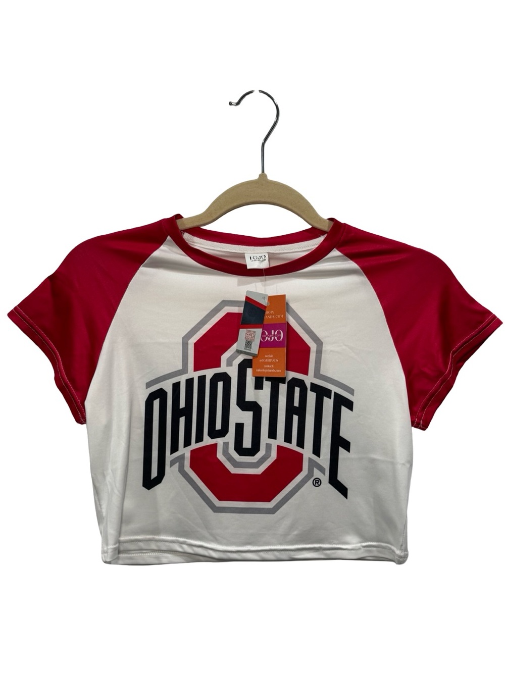 🔴⚪️ OHIO STATE Crop Top T-shirt NWT ⚪️🔴 - Picture 2 of 6